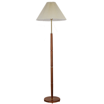 Zeitgenössische Stehlampe mit plissiertem Schirm