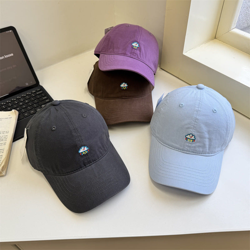 Frauen Bestickte Baumwolle Dad Hat Brehn