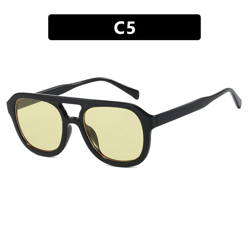 Damen modische Sportsonnenbrille mit breitem, flexiblen Rahmen Brehn