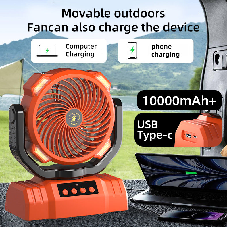 Unisex Tragbarer Wiederaufladbarer Ventilator Brehn