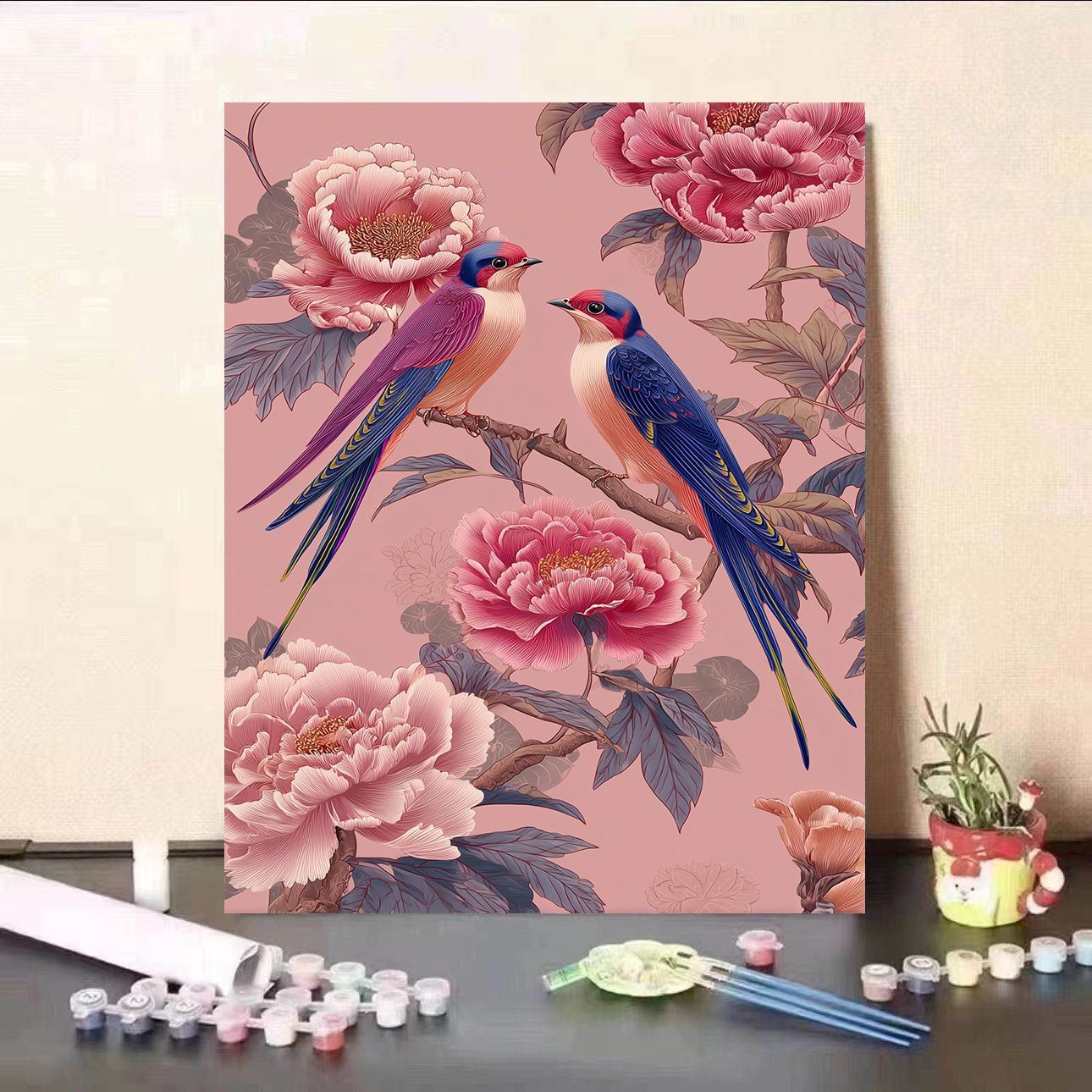 Florales DIY Malen nach Zahlen Set Brehn