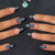 Kunstnagelset mit stilvollem Spinnenmotiv Brehn