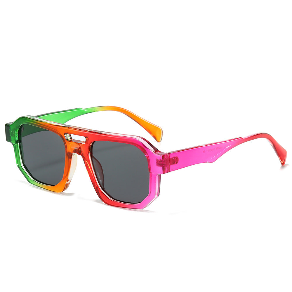 Fashion-Forward Geometrische Übergroße Sonnenbrille Brehn