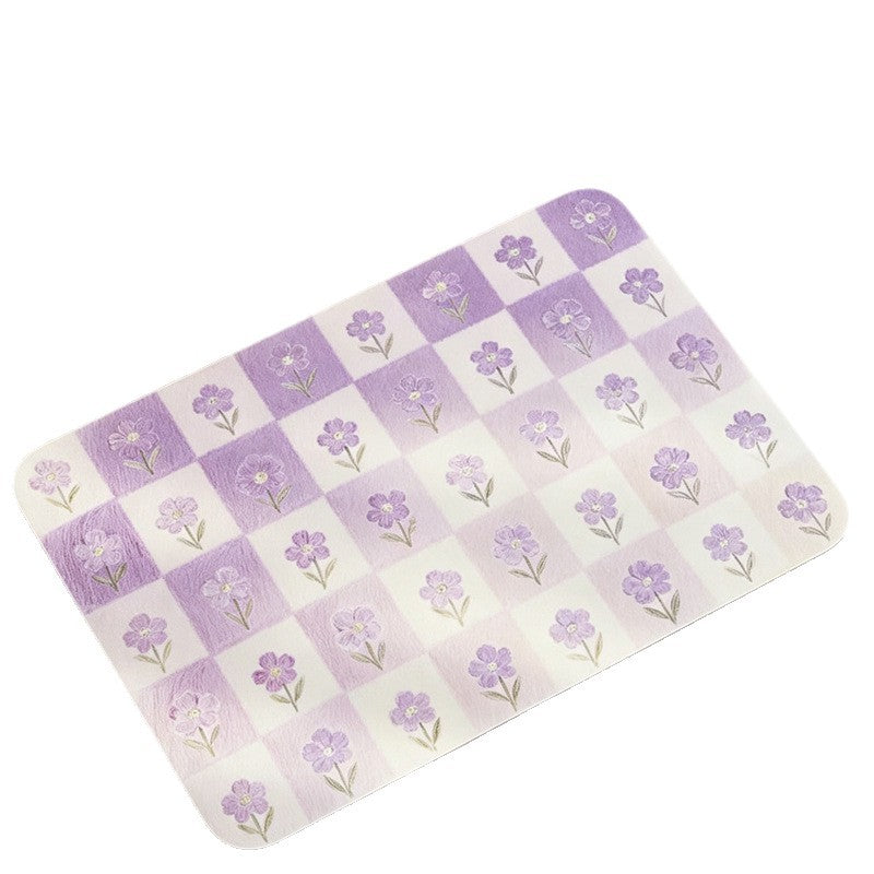 Floral Print Badmatte Brehn