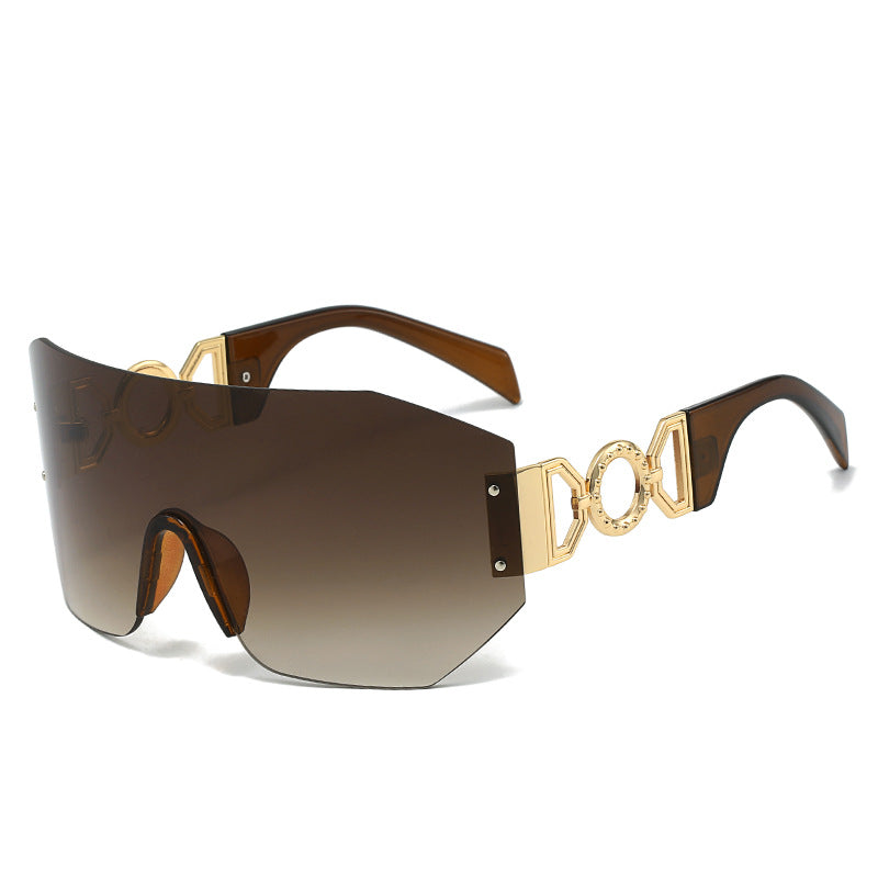 Fashion Statement Breitkrempige Schild Sonnenbrille Brehn