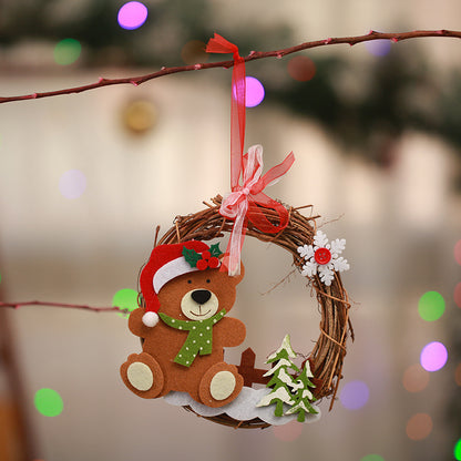 Dekorativer Weihnachtskranz mit Rentier-Motiv Brehn