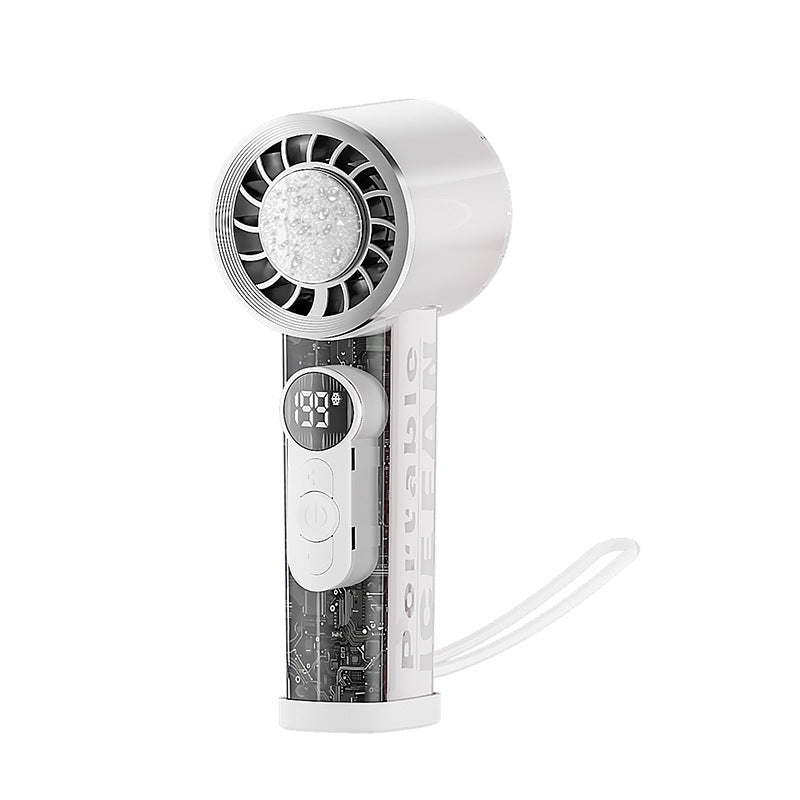 Unisex Tragbarer Mini-Ventilator mit digitaler Geschwindigkeitsanzeige Brehn