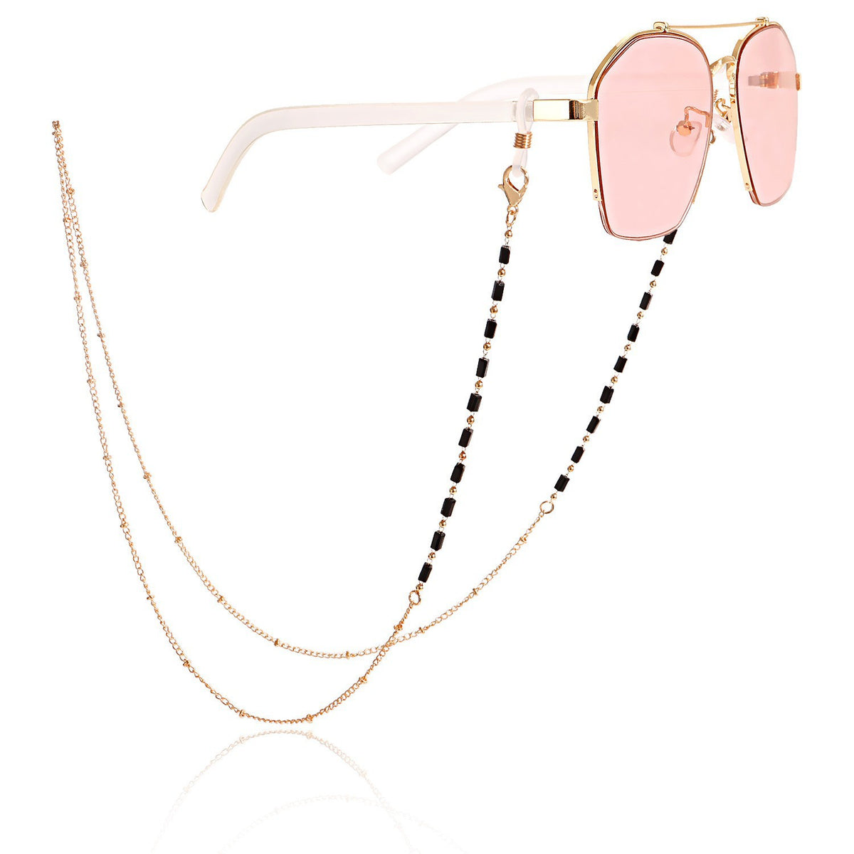 Stilvolle Sonnenbrille mit dekorativer Kette Brehn