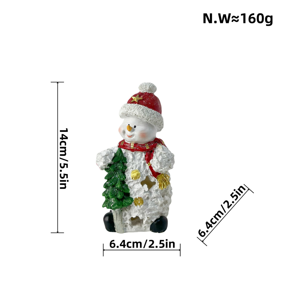 Dekorative Schneemann Skulptur Brehn