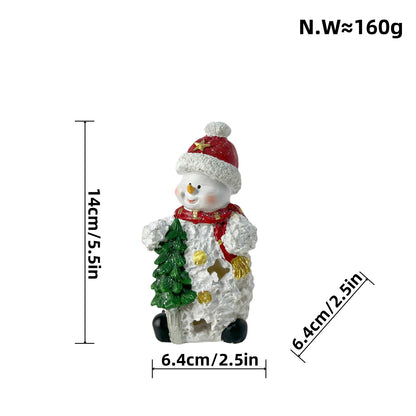 Dekorative Schneemann Skulptur Brehn