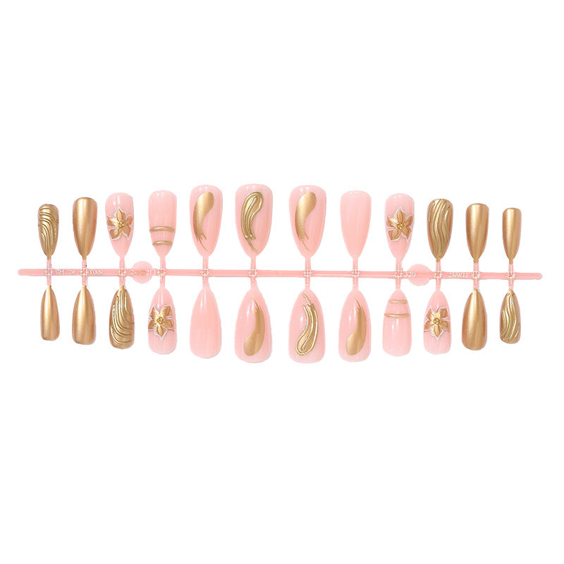 Premium Dekorative Press-On Nagelset Brehn