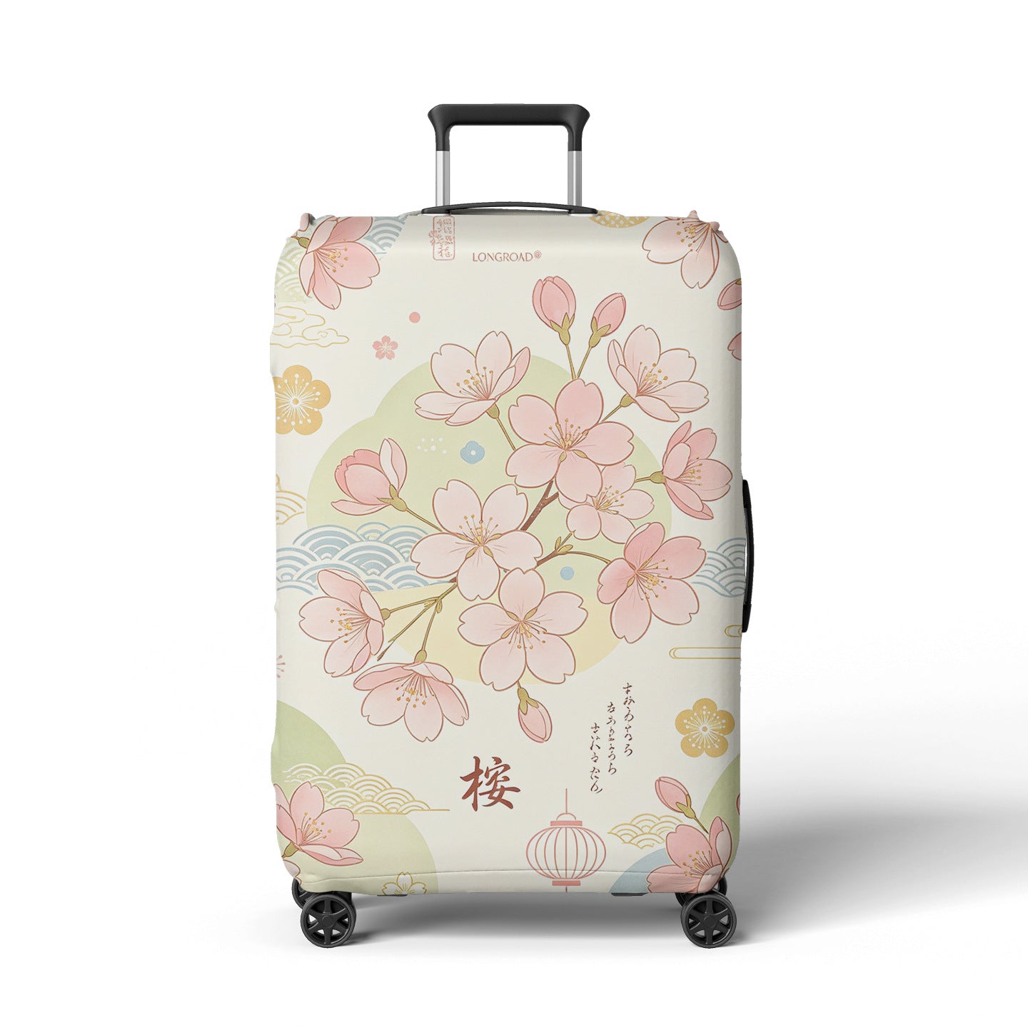 Damen Reisekoffer Brehn Blumendesign mit verstellbarem Griff