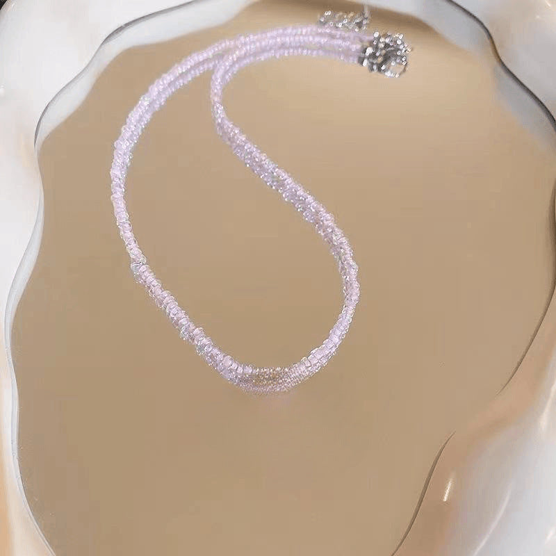 Handgefertigtes Perlen Choker Halsband Brehn