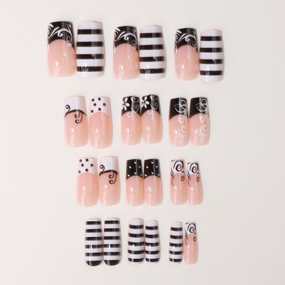 Chic stilisierte Press-On Nagelspitzen Brehn