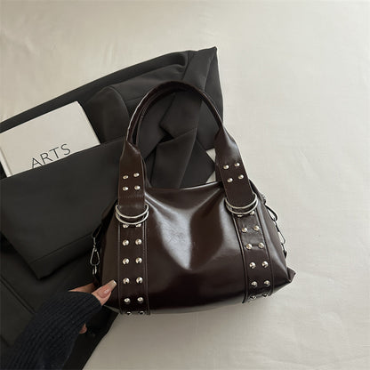 Nieten Strukturierte Handtasche