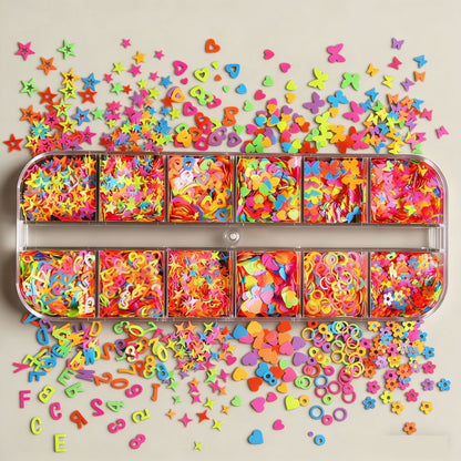 Buntes Nagelkunst Dekorationsset