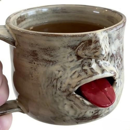 Lustige Kaffeetasse im Gesichtsdesign Brehn