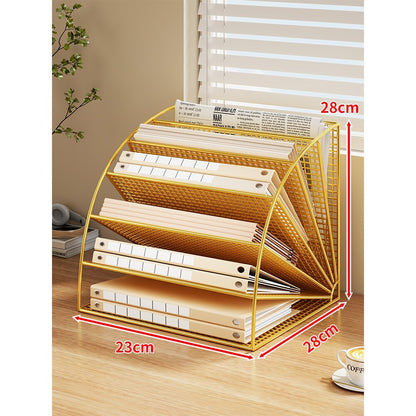 Multi-Ebenen Winkel-Mesh-Schreibtisch Datei- und Ordner-Organizer
