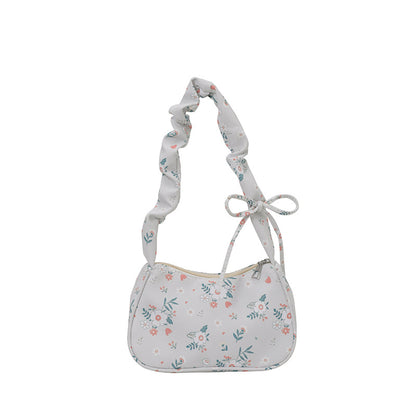 Blumenmuster Schultertasche