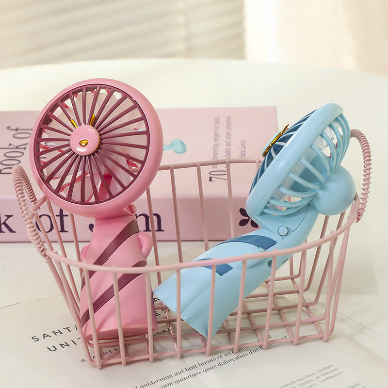 Damen Tragbarer Handventilator mit ergonomischem Griff und süßem Tierdesign Brehn