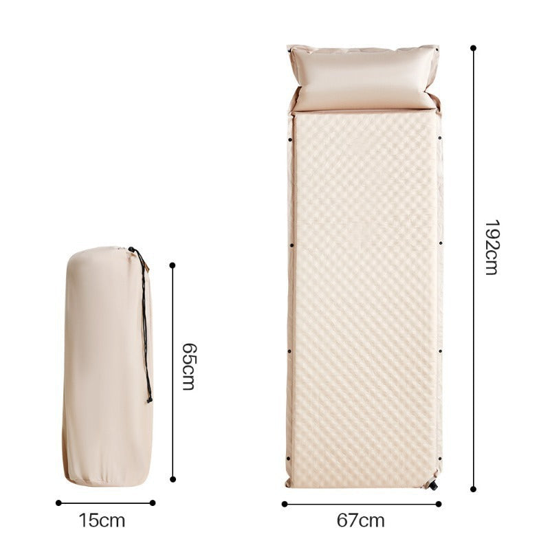Gepolsterte faltbare Outdoor-Campingmatratze mit eingebautem Kissen und wasserdichtem Oxford-Stoff Brehn