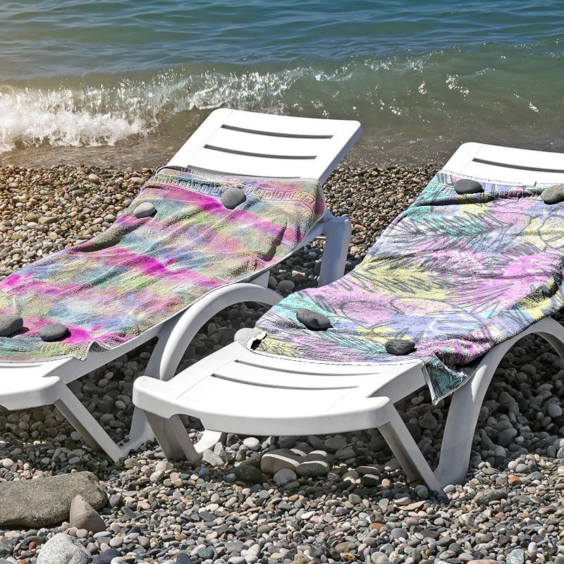 Strandtuch aus hautfreundlicher Mikrofaser mit kreativem Mustermix Brehn