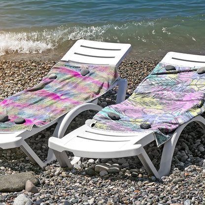 Strandtuch aus hautfreundlicher Mikrofaser mit kreativem Mustermix Brehn