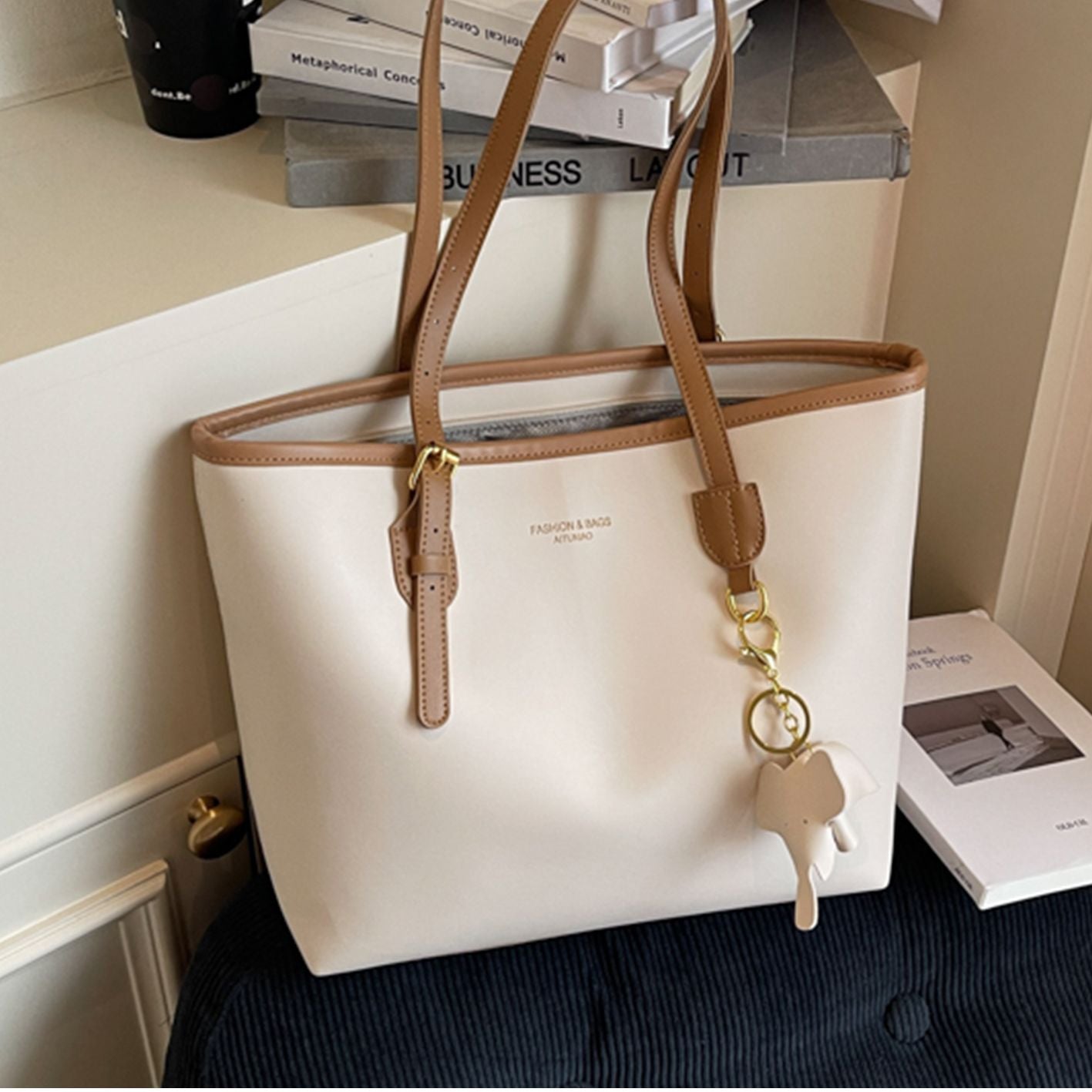Elegante Leder Tote Bag Brehn