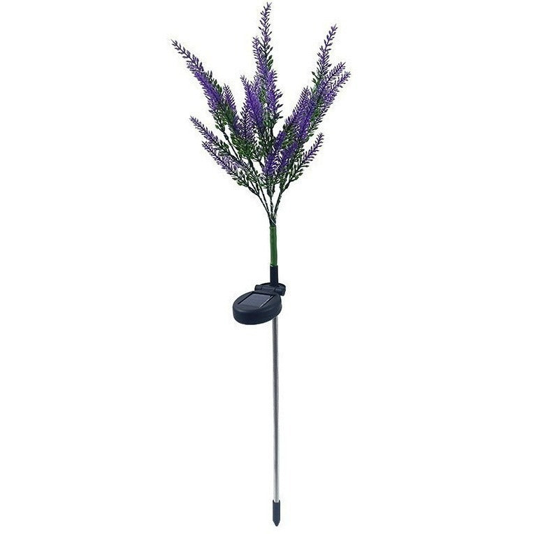 Solarbetriebene simulierte Lavendelblüten Gartenstehleuchten mit stake-montiertem Steuerung Brehn