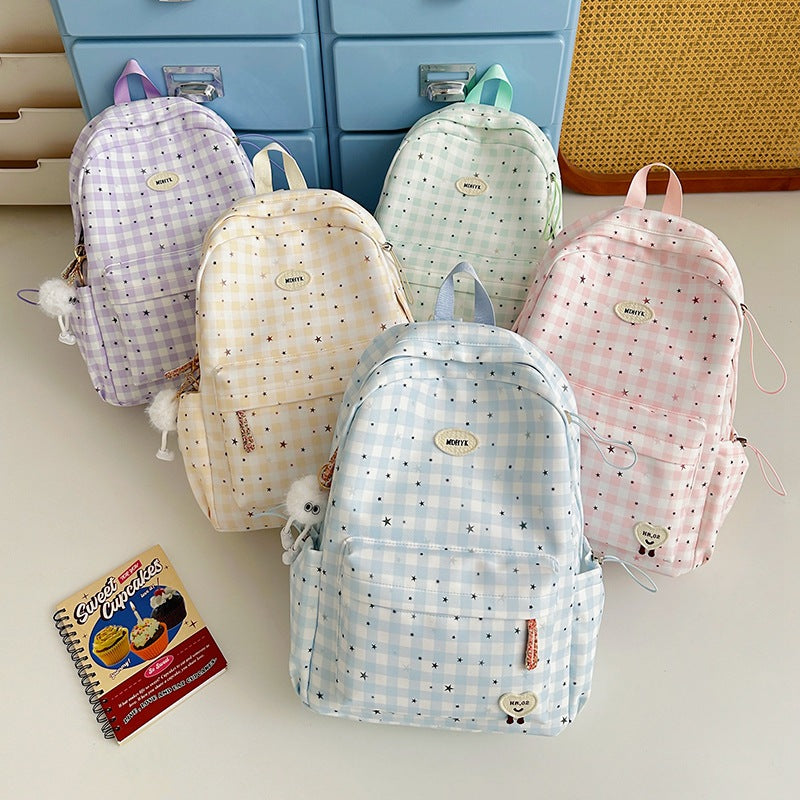Stylischer kariert Mini Rucksack Brehn