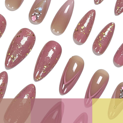 Glitzernde Blumen-Nagelkunst Brehn