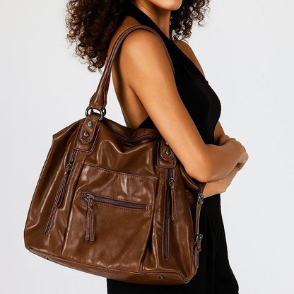 Luxuriöse Leder Hobo Tasche