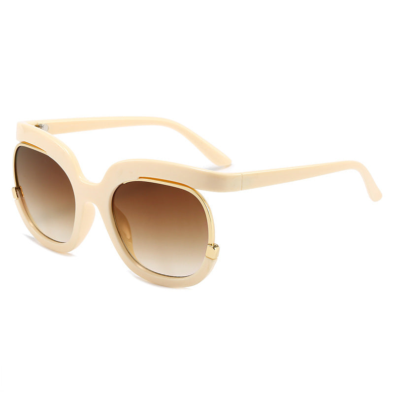 Damen Oversized Sonnenbrille mit elegantem Tortoise-Design Brehn