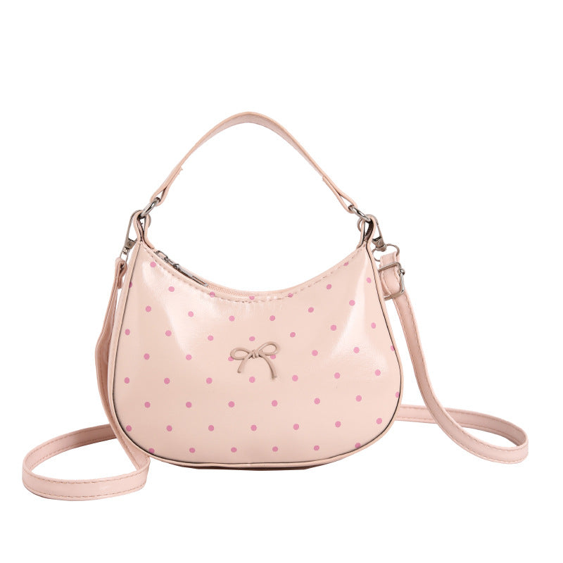 WoCharming Polka Dot Crossbody Handtasche Brehn