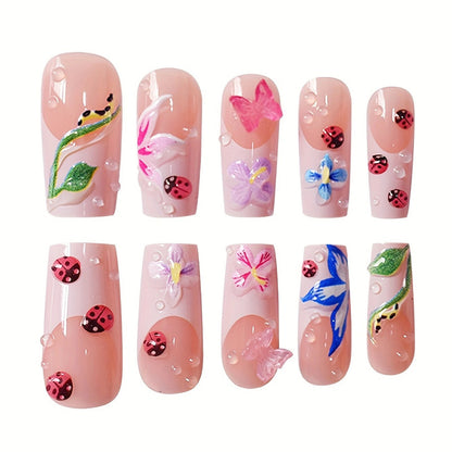 Floral Artistry Press-On Nägel Brehn