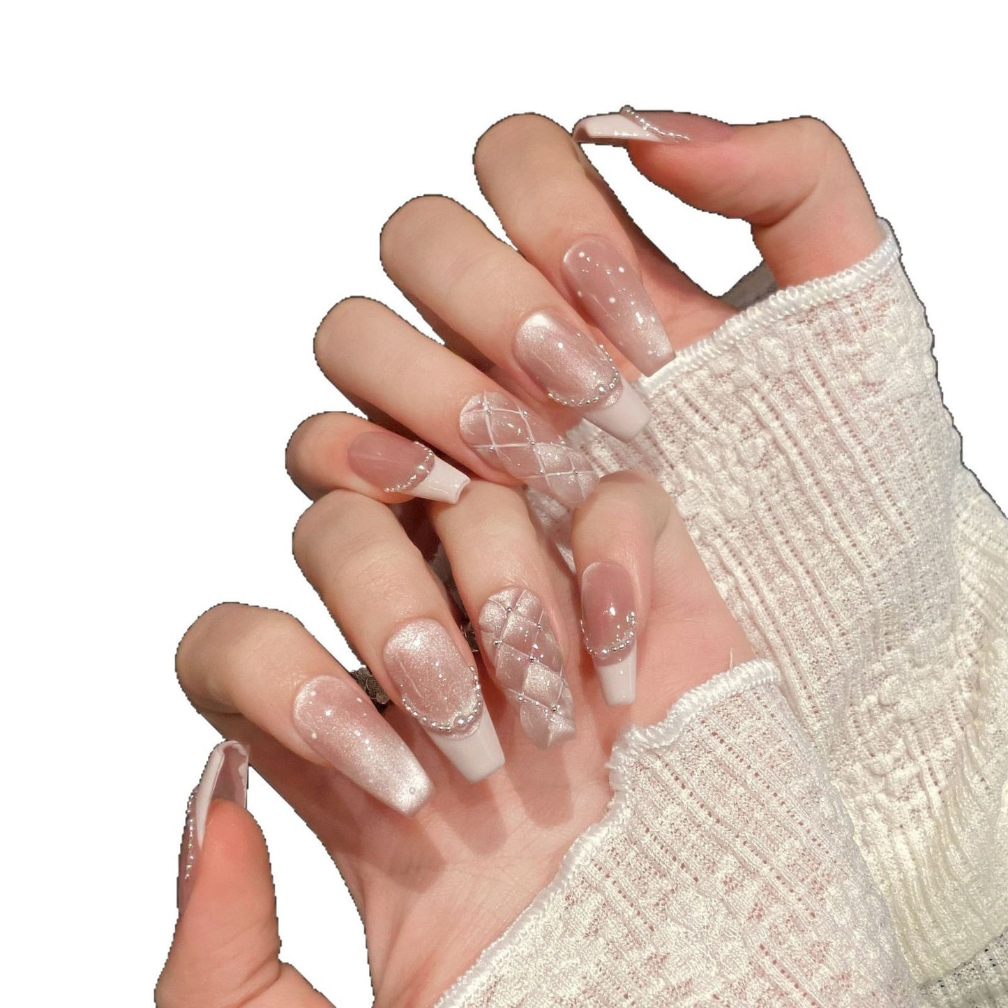 Dekoratives Nagelkunst Press-On Set Brehn