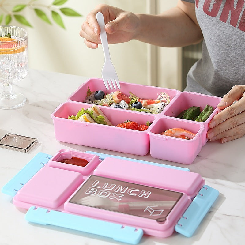 Mehrfach-Compartments-Mahlzeit-Vorbereitungs-Lunchbox mit luftdichtem Verschluss