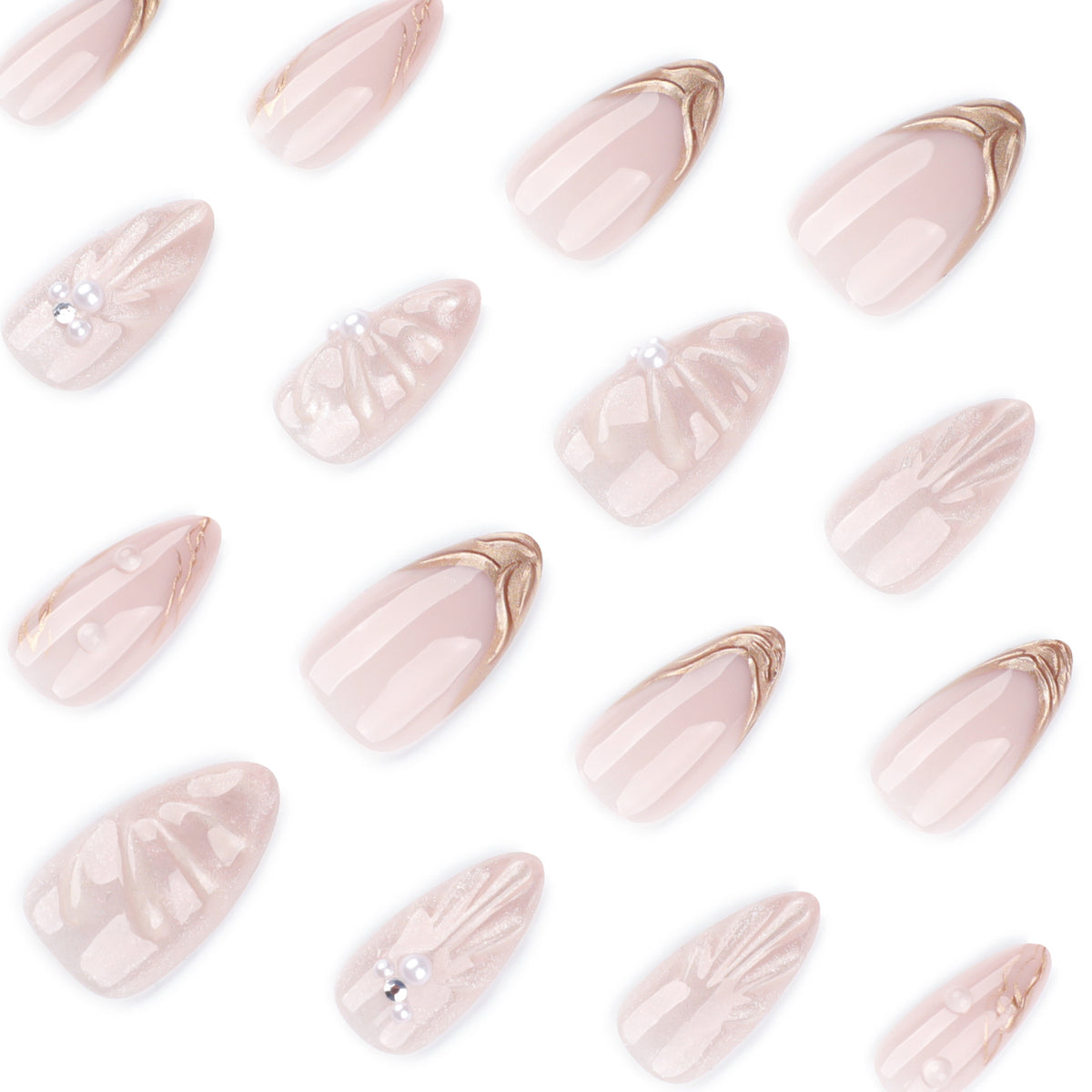 Kunstvolle Nail Art mit elegantem Relief-Design Brehn