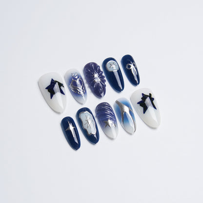 Kunstnagelset mit stilvollen Designs Brehn