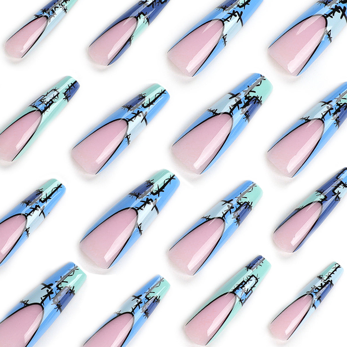 Kunstvolle Stiletto-Nägel mit modernen Dekor-Akzenten Brehn
