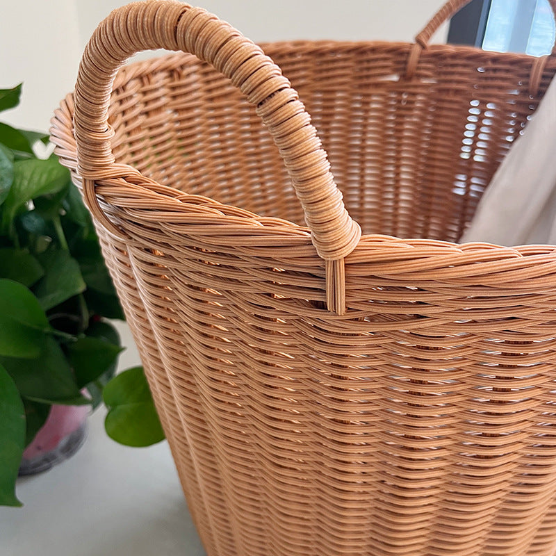 Damen Praktischer Aufbewahrungskorb aus geflochtenem Material Brehn