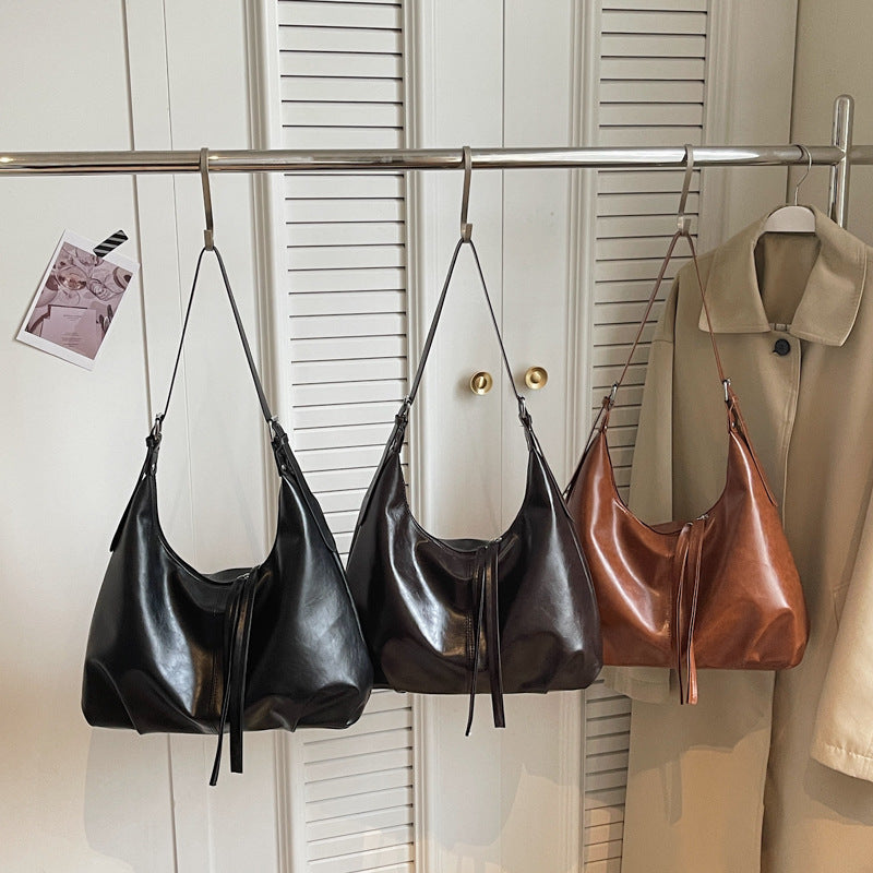 WoLuxurious Weiche Leder Schultertasche Brehn