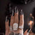 Gothic Skull-Design Stiletto Press-On Nägel Brehn