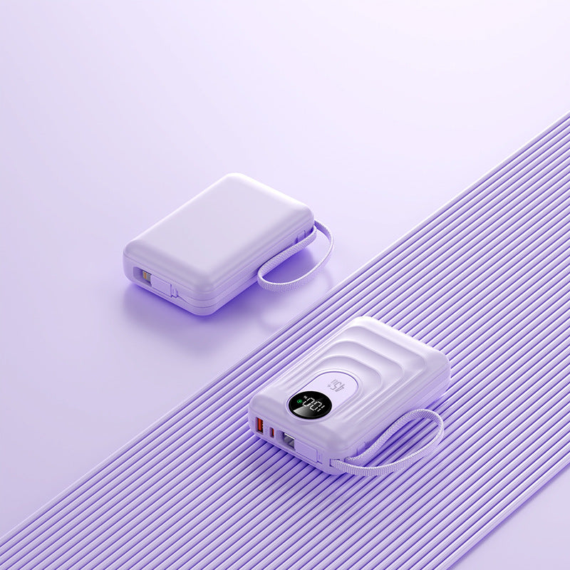 Tragbare Powerbank mit Schneller Wireless-Ladefunktion und Digitaler Anzeige Brehn