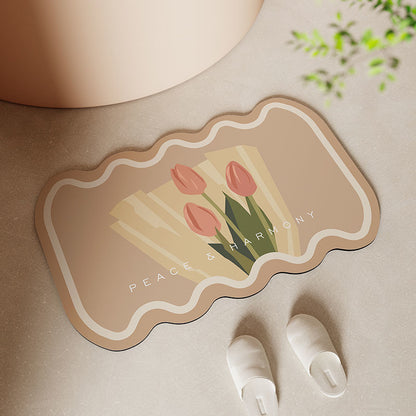 Florale dekorative Teppichmatte für die Wohnkultur