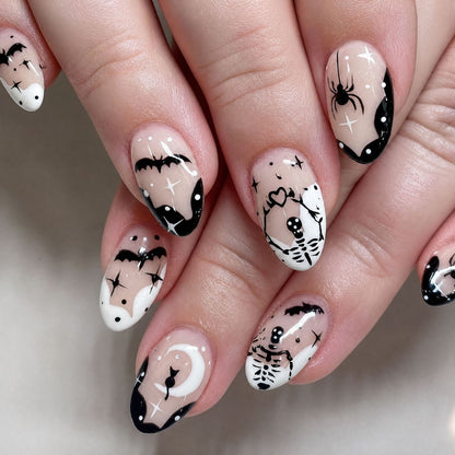 Halloween-Themen-Nagelkunst-Set