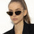 Damen Cat-Eye Sonnenbrille mit elegantem und flexiblem Rahmen Brehn