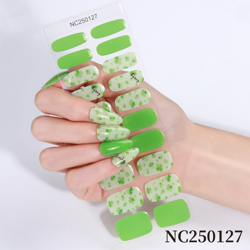 Botanische Nagelkunst Aufkleber