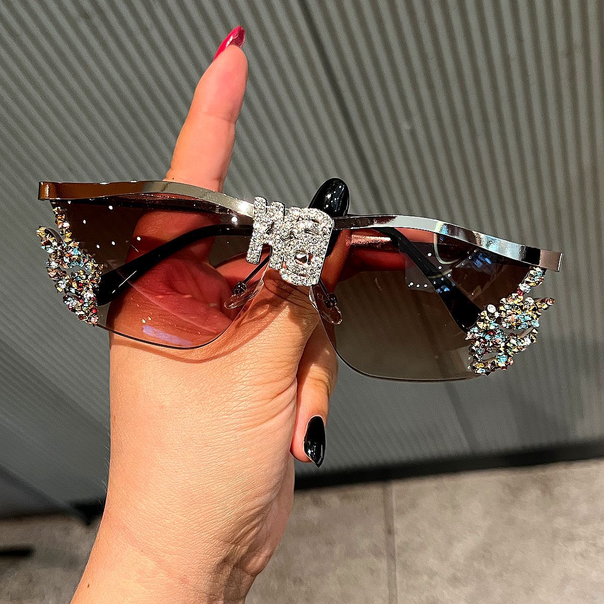 Damen Glamouröse Sonnenbrille Brehn