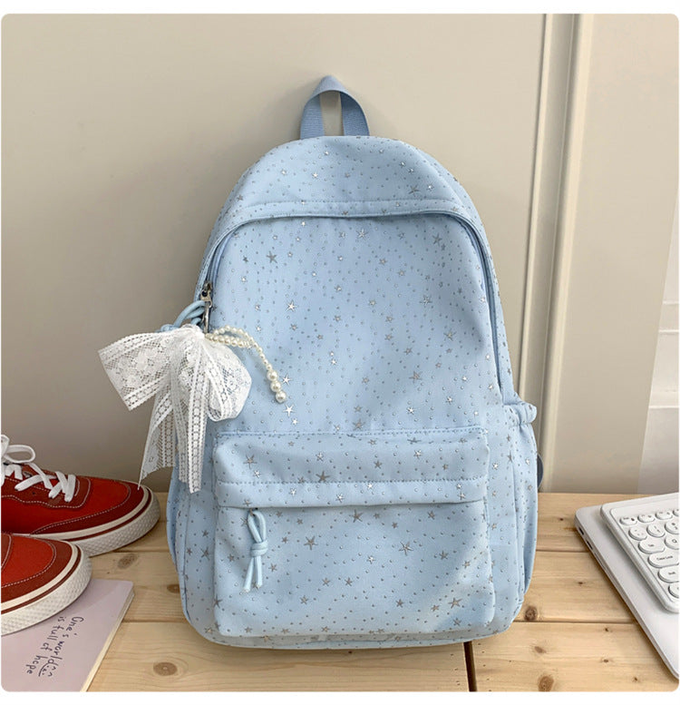 Stylische Sternenprint Freizeit Schul Rucksack Brehn